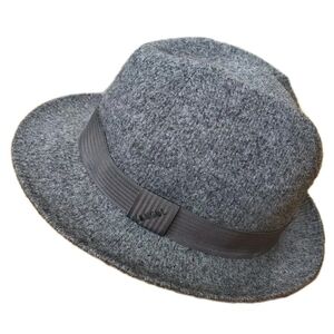 Vintage 80s England Kangol British Wool Windsor Hat Med Gray Old Money Preppy